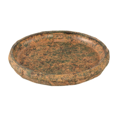 Ptmd schaal lourdes geel groen 25 cm | 12 stuks