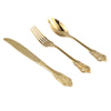 Set posate Ptmd Thrust in confezione regalo color oro set da 3 | 12 pezzi