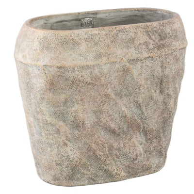 Ptmd vaso da fiori lourdes crema 40 cm | 2 pezzi
