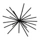 Housevitamin ornament firework metaal zwart 15 cm | 24 stuks