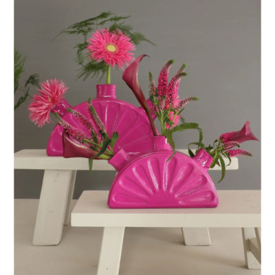 Ideas 4 estaciones limon florero 18,5x5xh11,5cm fucsia