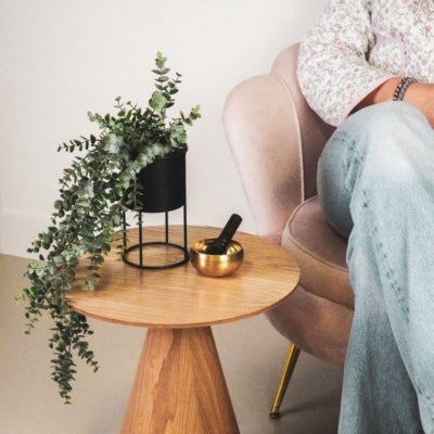 Housevitamin bloempot op standaard metaal lila 19 cm | 12 stuks