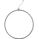 H s collection hangdecoratie ring zwart 50 cm | 12 stuks