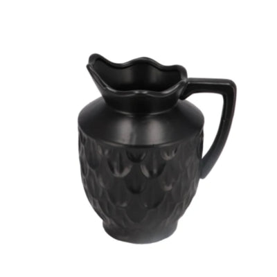 Vaso boa in legno curvato Daan con manico nero 20 cm | 4 pezzi