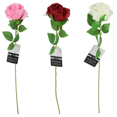 Rosa artificial 3 surtidas | 48 piezas