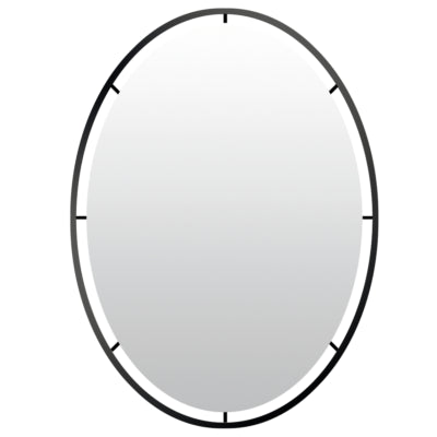 Specchio da parete Len-fra salem nero 80 cm | 2 pezzi