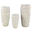 Ptmd bloempot ruis hoog m crème 45 cm | 2 stuks