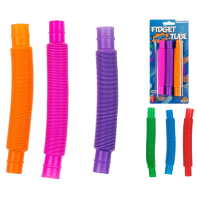 Out of the blue fidget pop tube 13 cm 2 assorted set of 3 | 24 pezzi