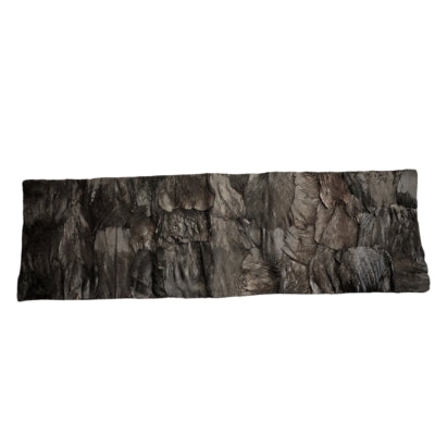Decoración hoja de palma bakla negro 200 x 60 cm | 6 piezas