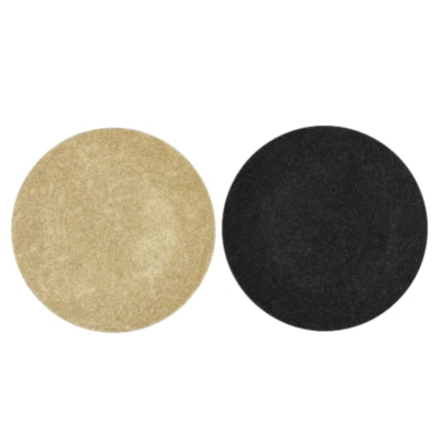 Plato decorativo melamina brillo negro dorado 18 cm 2 surtidos | 36 piezas