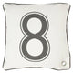 Funda de cojín decoración holandesa timón gris 45 x 45 cm | 12 piezas