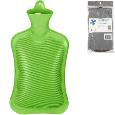 Borsa dell'acqua calda Relaxdays verde 2 l | 6 pezzi