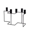 Candelabro Senza zig zag negro 27 cm | 8 piezas