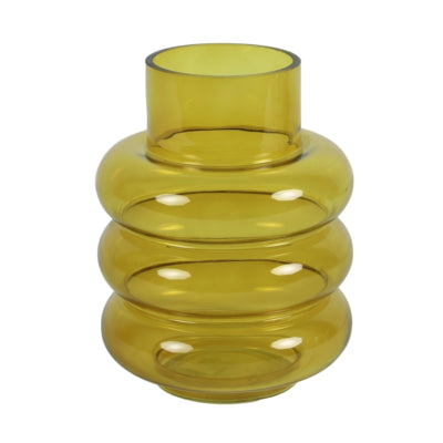 Jarrón Countryfield nikky s amarillo mostaza 22 cm | 6 piezas