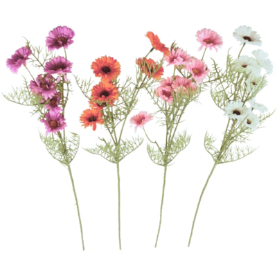Kunstbloem cosmos 74 cm 4 assorti | 24 stuks