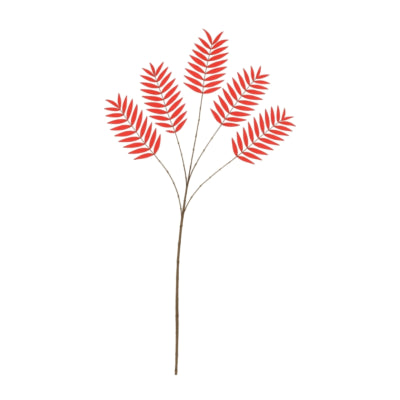Daan benthout foglia artificiale palme rosso 125 cm | 6 pezzi