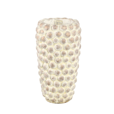 Ptmd vaso da fiori noise alto crema 30 cm | 6 pezzi