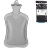 Relaxdays warmwater kruik grijs 2 l | 6 stuks