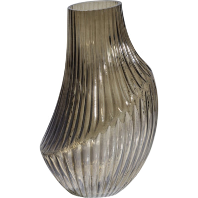 Vaso Bepurehome in vetro fumé 25 cm | 4 pezzi