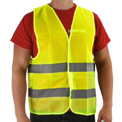 (r) chaleco de seguridad adultos amarillo talla única | 10 piezas