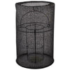Farol Gustava algodón negro 46 cm | 2 piezas