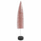 Albero di Natale Countryfield su base glitter rosa antico 40 cm | 12 pezzi