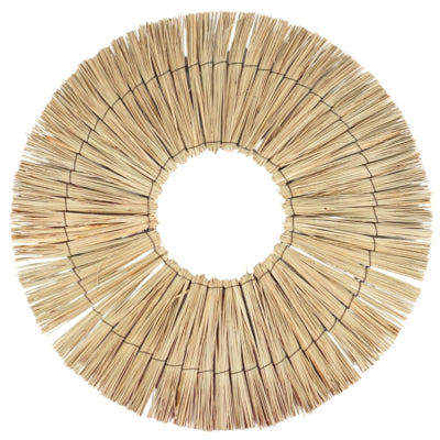 Decorazione murale boho in vimini naturale 58 cm | 10 pezzi