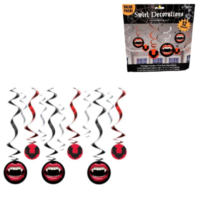 Colgantes en espiral vangtastic halloween 61 cm juego de 12 | 24 piezas
