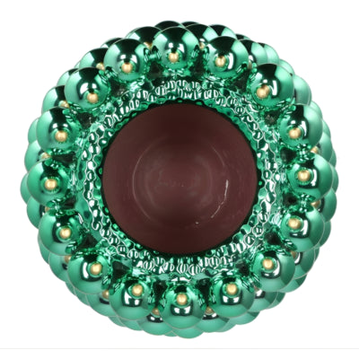Daan kromhout vaas christmasball groen 39 cm | 2 stuks
