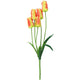 Fiore artificiale tulipano giallo arancio 58 cm | 24 pezzi