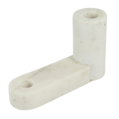 Candeliere in marmo bianco 17,5 cm | 4 pezzi