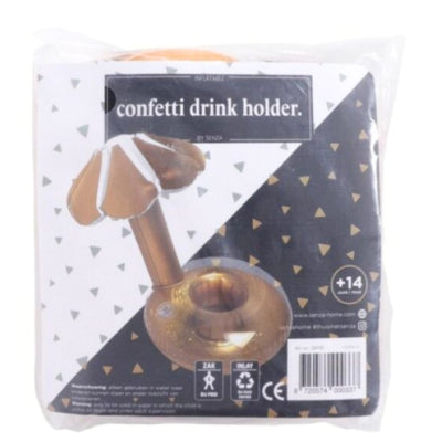 Portabicchieri Senza Confetti color oro 24 cm | 50 pezzi