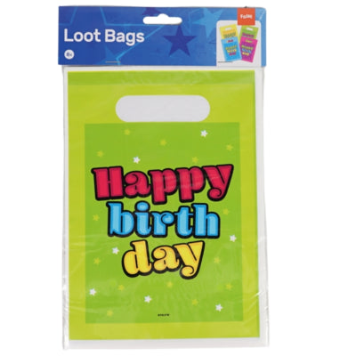 Folat geschenktas happy birthday 23 cm 8 stuks | 24 stuks
