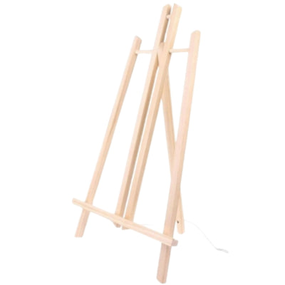 Tavolo da cavalletto modello legno naturale 50 cm | 12 pezzi