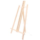Mesa caballete modelo madera natural 50 cm | 12 piezas