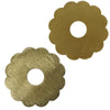 Anello per candela Stjernsund loua fiore color ottone 9,3 cm | 24 pezzi