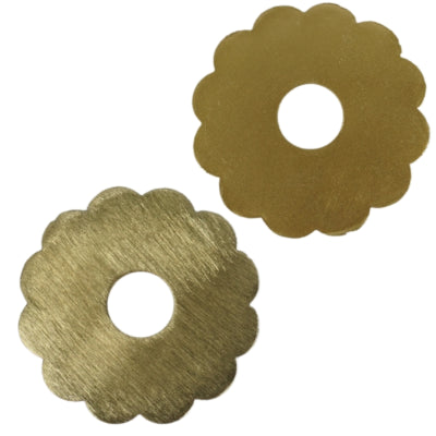 Anello per candela Stjernsund loua fiore color ottone 9,3 cm | 24 pezzi