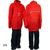 Traje de lluvia Ralka rojo negro talla 116 | 14 piezas