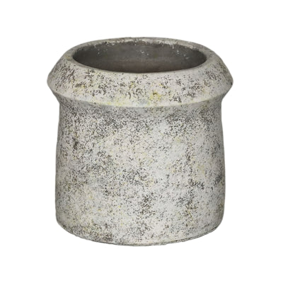 Ptmd bloempot nimma m cement grijs 19 cm | 8 stuks