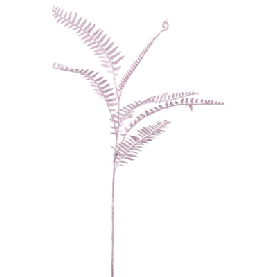 Ptmd ramo artificiale di felce rosa 102 cm | 12 pezzi