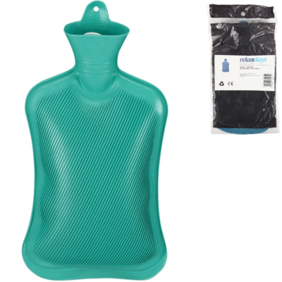 Borsa dell'acqua calda Relaxdays turchese 2 l | 6 pezzi