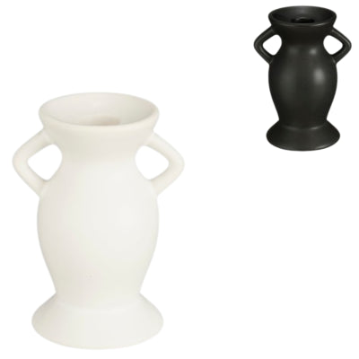 Candelabro veneto blanco y negro 12,5 cm 2 surtidos | 24 piezas