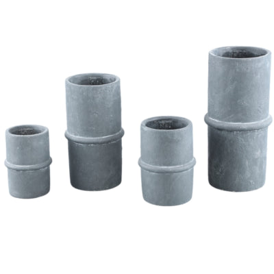 Vaso da fiori Ptmd werix l grigio 24 cm | 6 pezzi