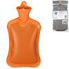 Relaxdays bolsa de agua caliente naranja 2 l | 6 piezas