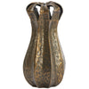 Light living light en living vaas abajo antique bronskleurig 43 cm | 2 stuks