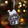 Knus kersthanger huis candy 10 cm | 24 stuks