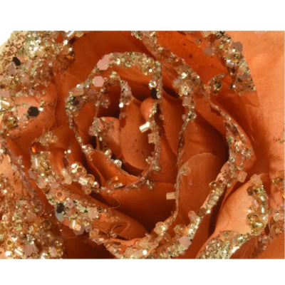 Rosa Everlands su clip arancione 14,5 cm | 48 pezzi