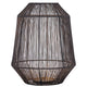 Lanterna Ptmd justy l nero color oro 38 cm | 2 pezzi