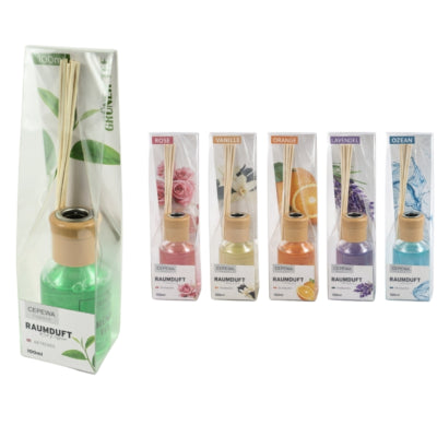 Bastoncini profumati deodoranti per l'aria 100 ml 6 assortiti | 24 pezzi