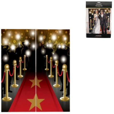 Decorazione murale Amscan scena hollywoodiana 165 cm 2 pezzi | 24 pezzi
